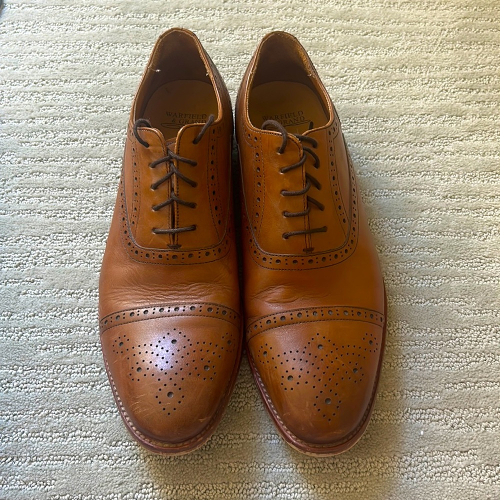 Warfield & Grand, Dennis Wingtip Leather Derby Shoes